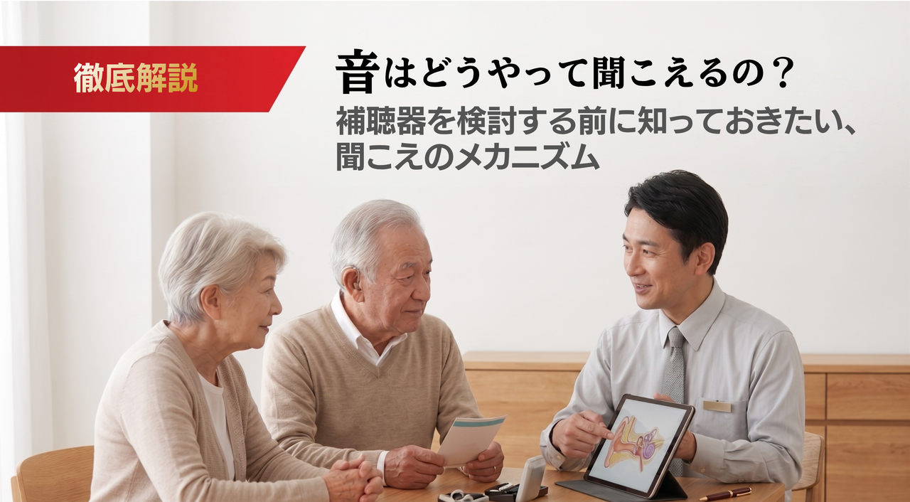 補聴器を使用する前に知っておきたい！聞こえの基礎知識